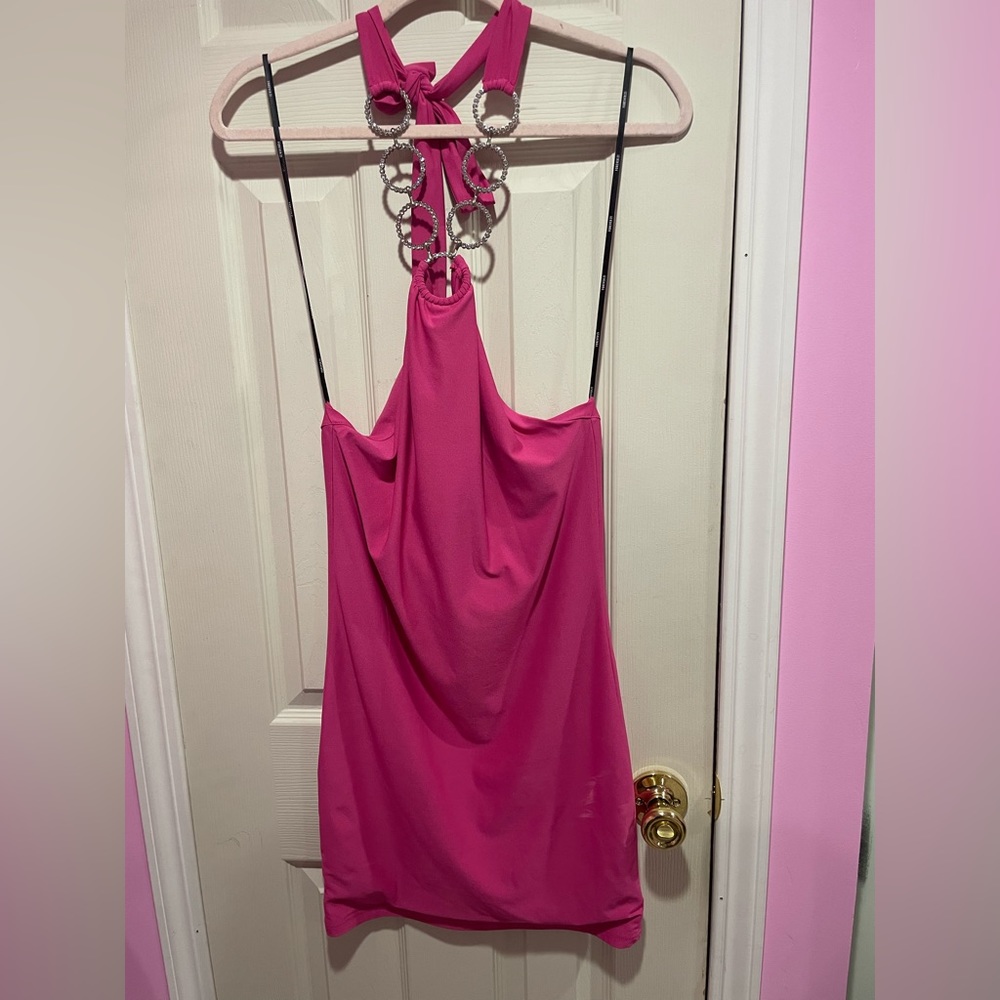 Forever 21 Pink Bling Halter top dress